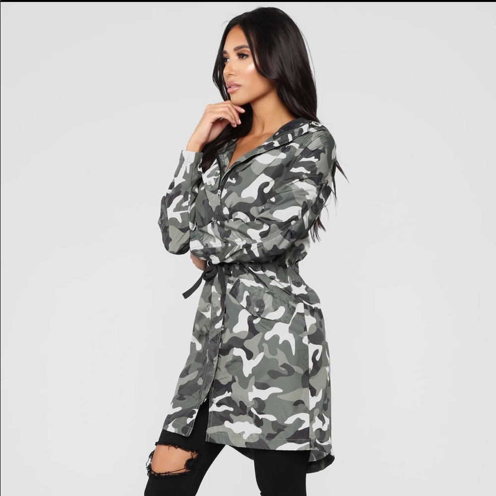 Not A Snitch Utility Jacket - Olive Camo